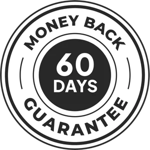60 day money back guarantee seal